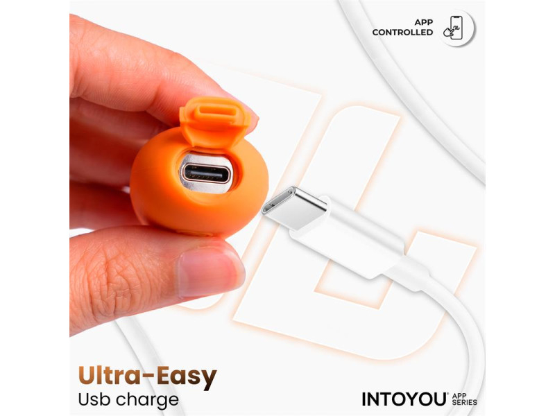 NexEgg Huevo Vibrador Silicona Doble Capa App Naranja Rosa
