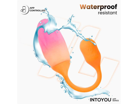 NexEgg Huevo Vibrador Silicona Doble Capa App Naranja Rosa