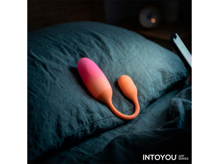 NexEgg Huevo Vibrador Silicona Doble Capa App Naranja Rosa
