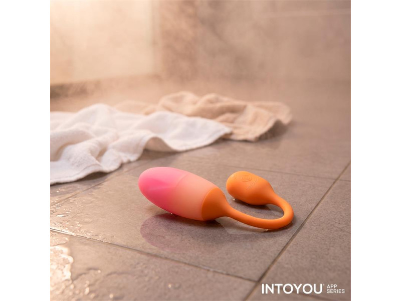 NexEgg Huevo Vibrador Silicona Doble Capa App Naranja Rosa