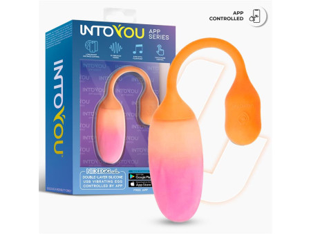 NexEgg Huevo Vibrador Silicona Doble Capa App Naranja Rosa