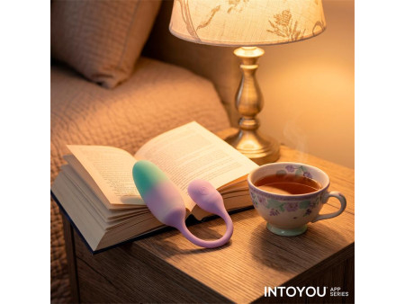 NexEgg Huevo Vibrador Silicona Doble capa con App Lila Pistacho