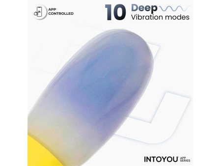NexEgg Huevo Vibrador Doble Capa Silicona App Amarillo Purpura