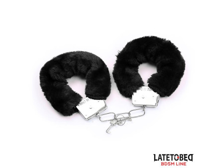 Set de 3 Piezas Antifaz Esposas y Plumas Negro