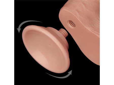 Dildo Dual Layer Piel Deslizante Retractil 75