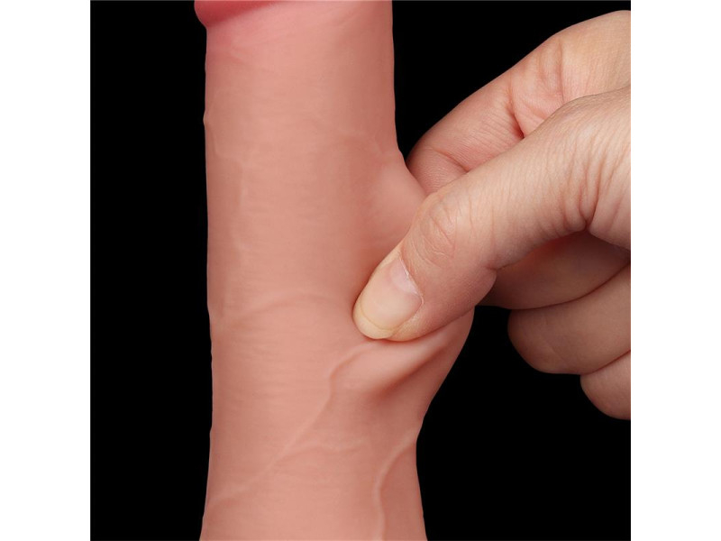 Dildo Dual Layer Piel Deslizante Retractil 75