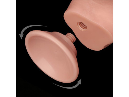 Dildo Dual Layer Piel Deslizante Retractil 75