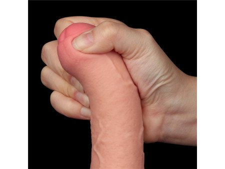 Dildo Dual Layer Piel Deslizante Retractil 7