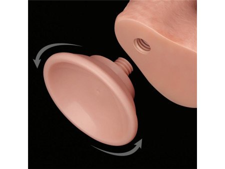Dildo Dual Layer Piel Deslizante Retractil 7