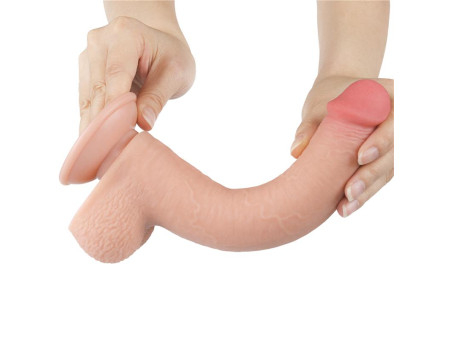 Dildo Dual Density Piel Deslizante Retractil 9 Dildo Dual Density Piel Deslizante Retractil 9