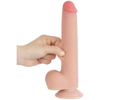 Dildo Dual Density Piel Deslizante Retractil 9 Dildo Dual Density Piel Deslizante Retractil 9