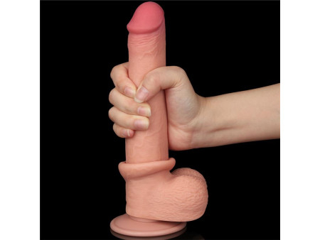 Dildo Dual Density Piel Deslizante Retractil 9 Dildo Dual Density Piel Deslizante Retractil 9