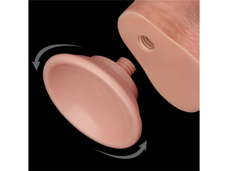 Dildo Dual Density Piel Deslizante Retractil 9 Dildo Dual Density Piel Deslizante Retractil 9