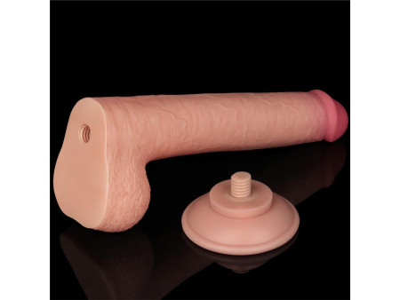 Dildo Dual Density Piel Deslizante Retractil 9 Dildo Dual Density Piel Deslizante Retractil 9