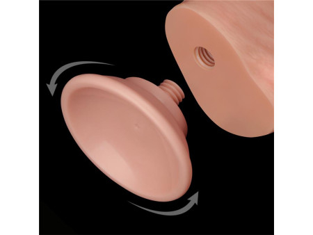 Dildo Dual Layer Piel Deslizante Retractil 8