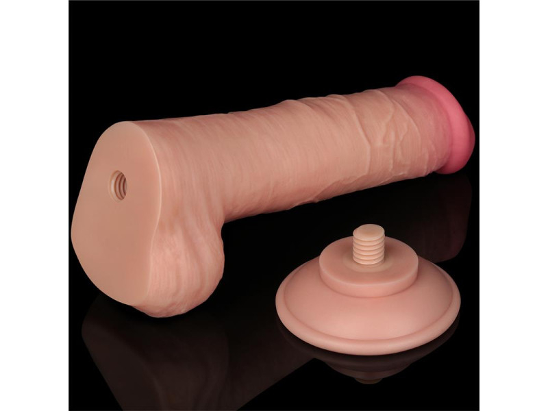 Dildo Dual Layer Piel Deslizante Retractil 8
