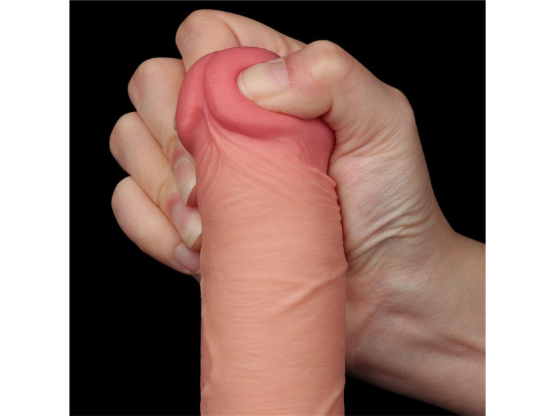 Dildo Dual Layer Piel Deslizante Retractil 8