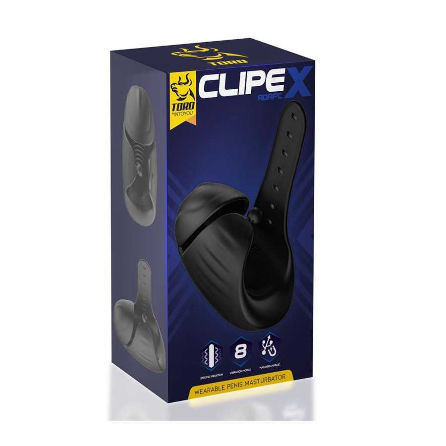 Clipex Masturbador Masculino Ajustable con Sistema de Clip Silicona Premium USB Magnetico