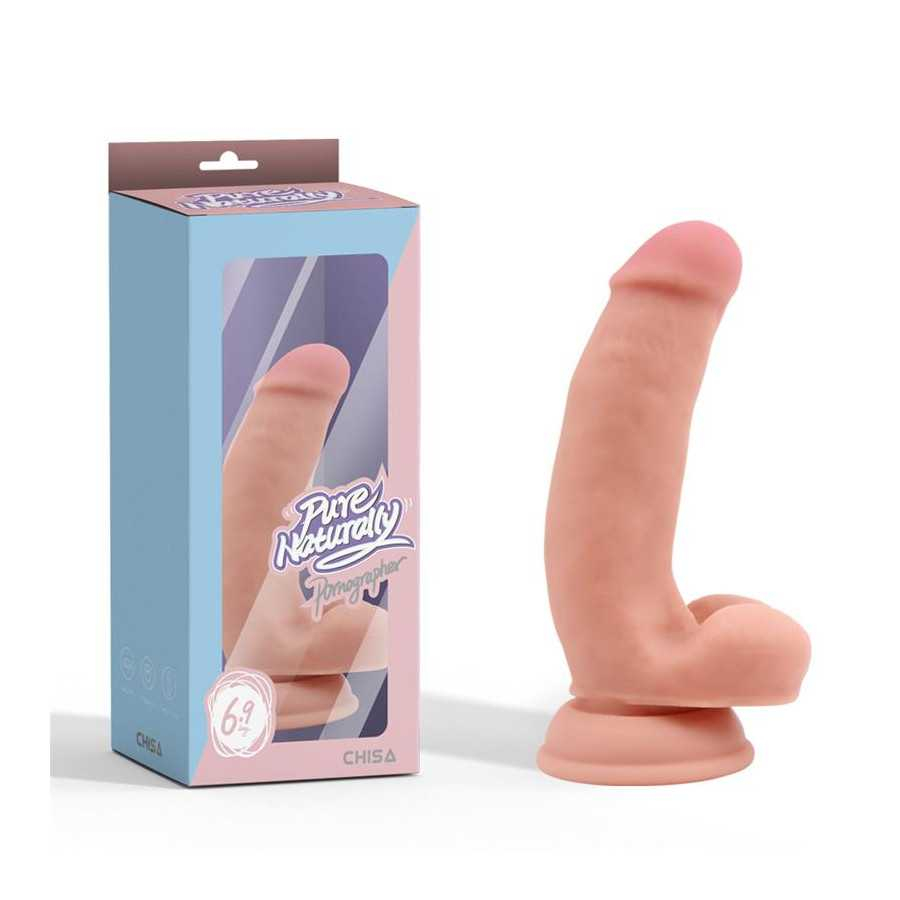 Pornographer Dildo Realista Silicona Liquida Dual Density 176 cm