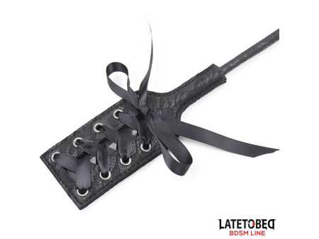 Multi Feathers Tickler and Lace Ribbon Paddle Comb