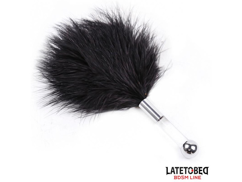 Estimulador de Plumas con Mango de Metal