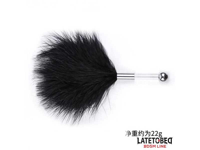 Estimulador de Plumas con Mango de Metal