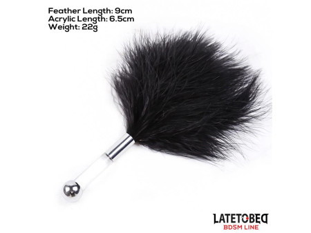 Estimulador de Plumas con Mango de Metal Estimulador de Plumas con Mango de Metal