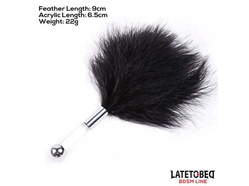 Estimulador de Plumas con Mango de Metal