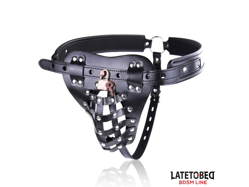 Cinturon de Castidad Masculino con Candado Ajustable Cinturon de Castidad Masculino con Candado Ajustable