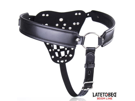 Cinturon de Castidad Masculino con Candado Ajustable Cinturon de Castidad Masculino con Candado Ajustable