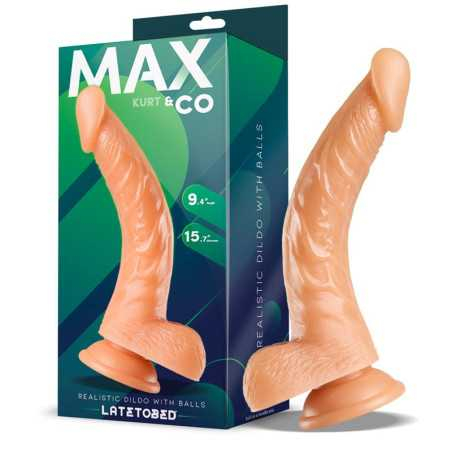 Kurt Dildo Realista con Testiculos Natural 94 24 cm