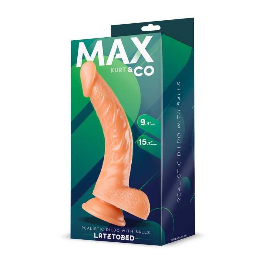 Kurt Dildo Realista con Testiculos Natural 94 24 cm