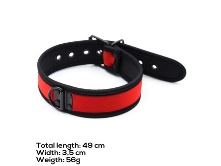 Collar de Neopreno Ajustable Rojo