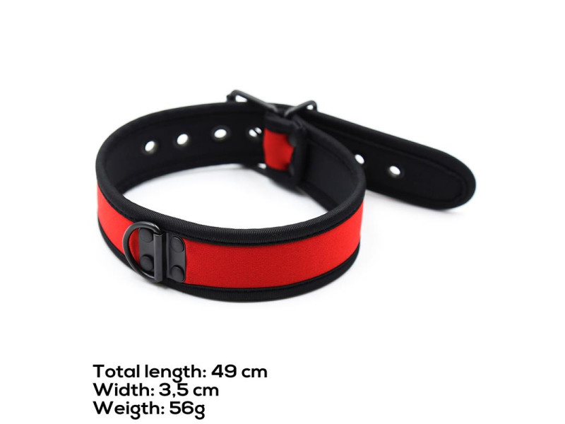 Collar de Neopreno Ajustable Rojo