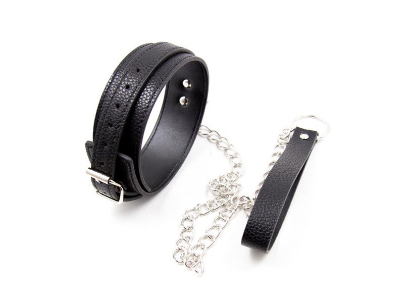 Collar con Correa de Patron de Serpiente Collar con Correa de Patron de Serpiente