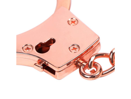 Esposas Oro Rosa con Llaves de Calavera