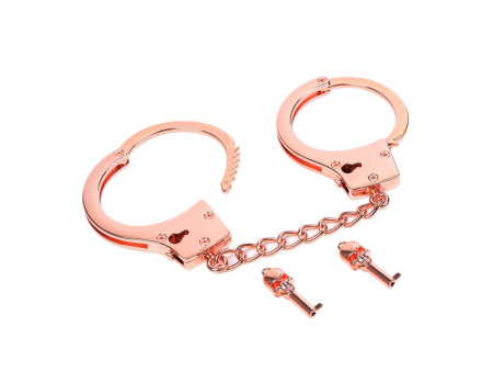 Esposas Oro Rosa con Llaves de Calavera
