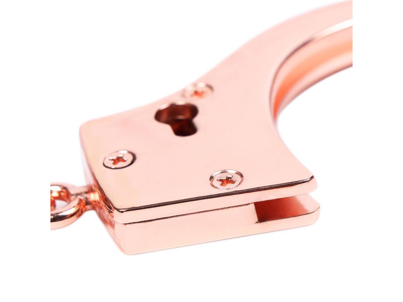 Esposas Oro Rosa con Llaves de Calavera