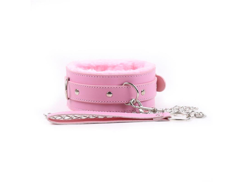 Collar con Correa Rosa Pastel