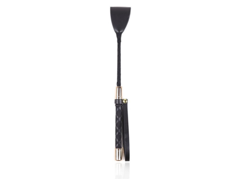 Fusta Clasica Negro y Dorado 30 cm
