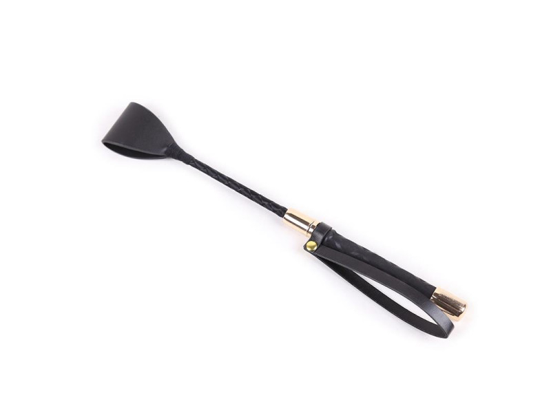 Fusta Clasica Negro y Dorado 30 cm