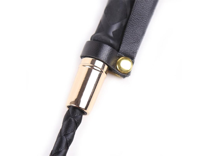 Fusta Clasica Negro y Dorado 30 cm