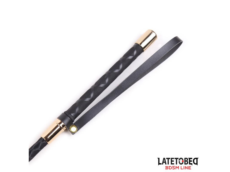 Fusta Clasica Negro y Dorado 55 cm