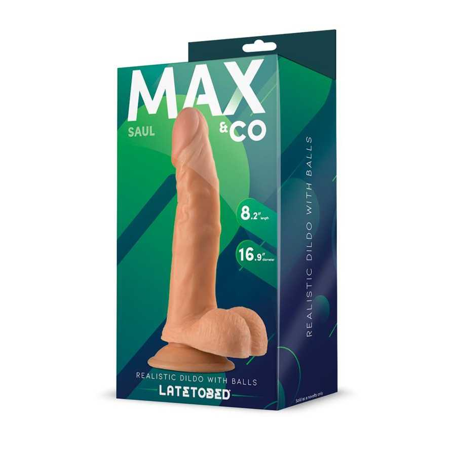 Saul Dildo Realista con Testiculos Natural 825 21 cm