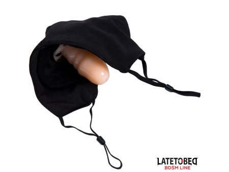 Mascarilla con Accesorio de Dildo 6 cm Desmontable
