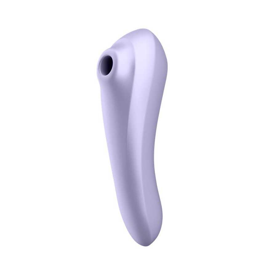 Dual Pleasure APP Vibrador y Succionador de Aire Pulsado Recargable Mauve