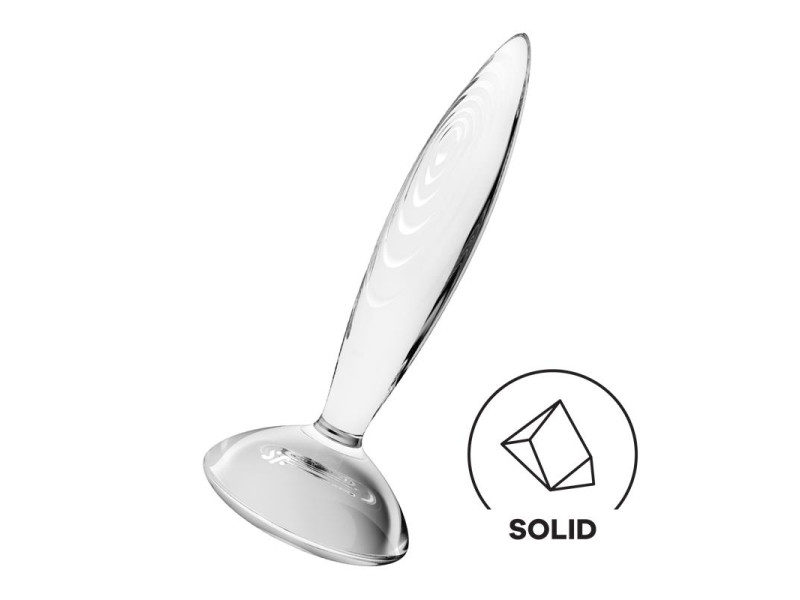 Plug Anal Sparkling Crystal Hot and Cold Transparente