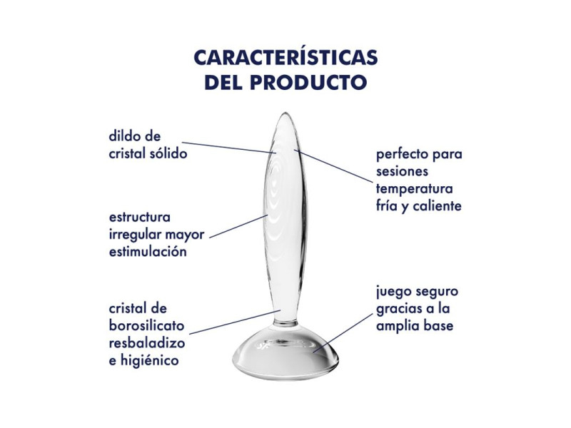 Plug Anal Sparkling Crystal Hot and Cold Transparente