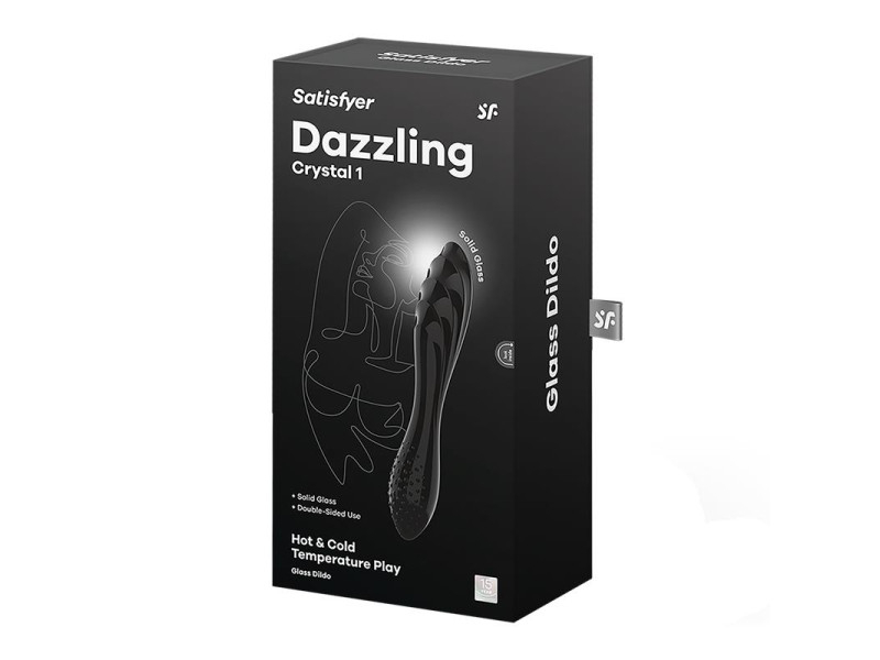Estimulador de Cristal Dazzling Crystal 1 Hot and Cold Negro