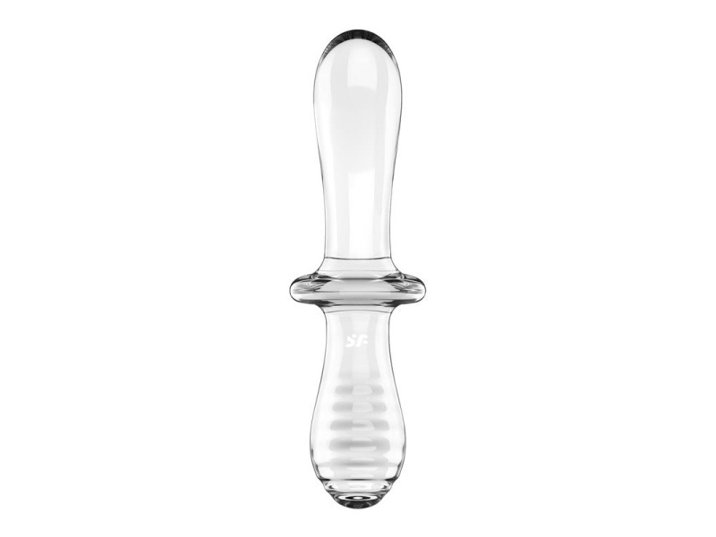 Estimulador de Cristal Double Crystal Hot and Cold Transparente